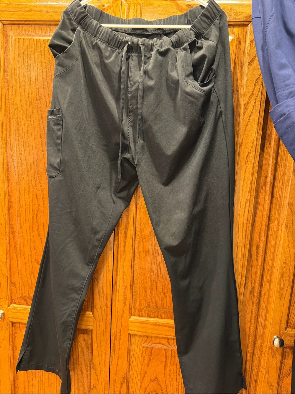 Women’s Black Elastic-Waist Utility Pants